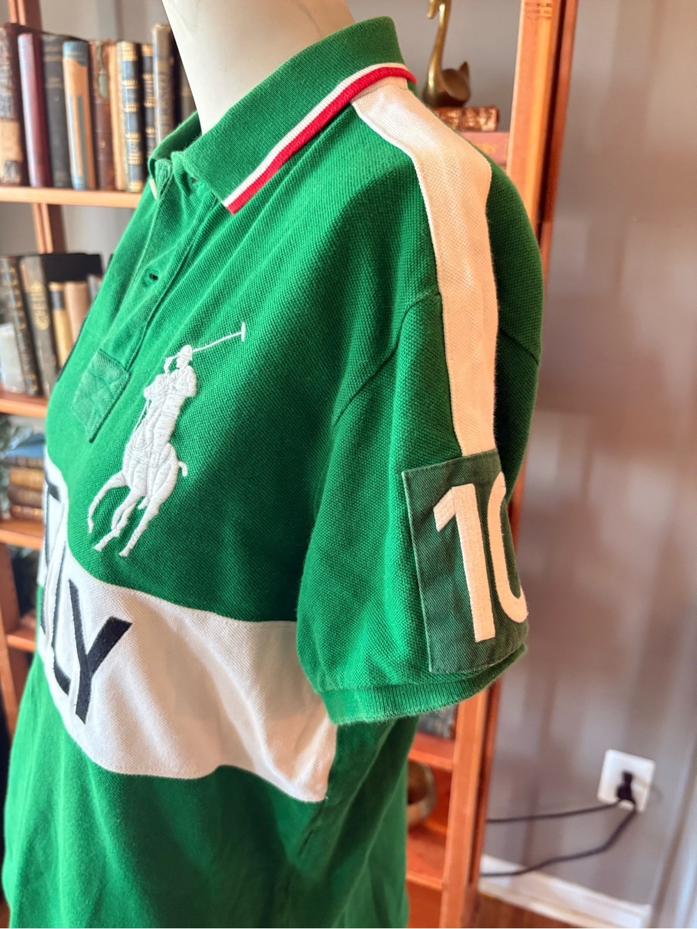 Polo by Ralph Lauren Green Italy Logo Polo Shirt - Picture 4 of 9